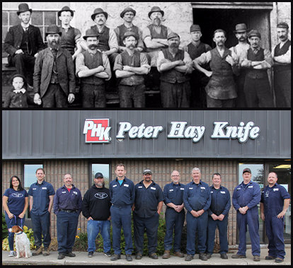 Peter Hay Knife Team Then & Now